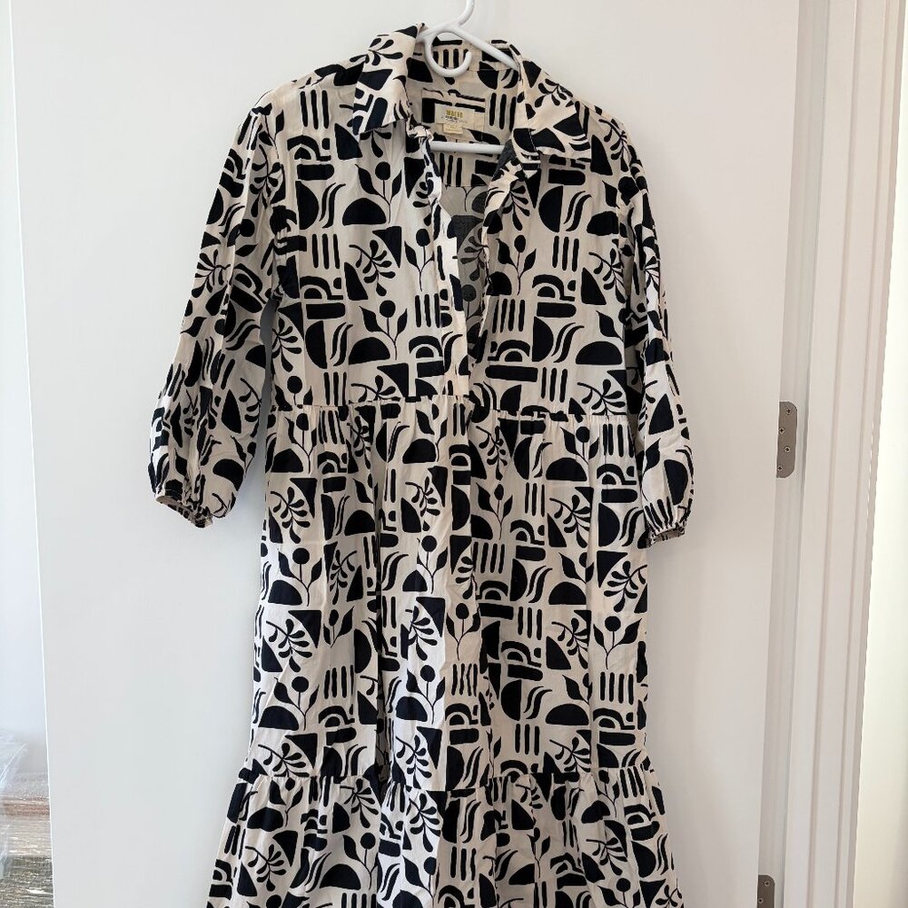 The Bettina Tiered Shirt Dress by Maeve
